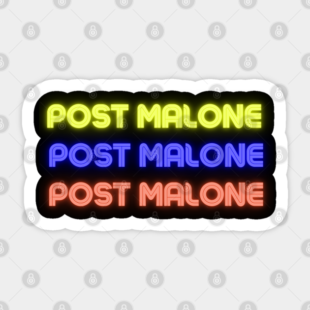 post malone Post Malone Sticker TeePublic
